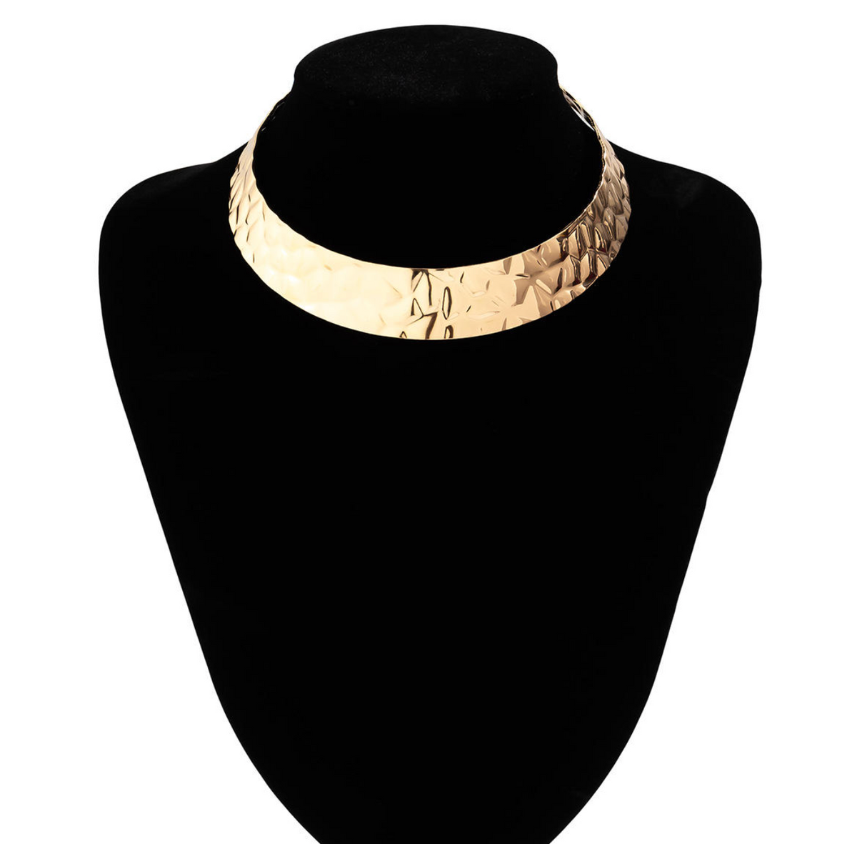 Luxury Statement Collar Necklace for Women – Exaggerated Gold-Tone