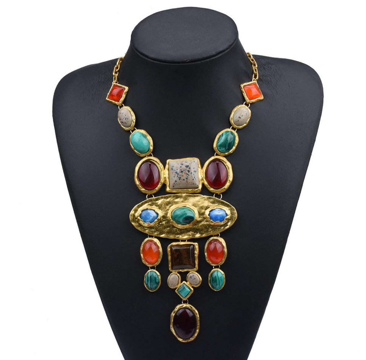 Vintage Exaggerated Statement Necklace for Women – Bold Retro Glamour & Timeless Elegance