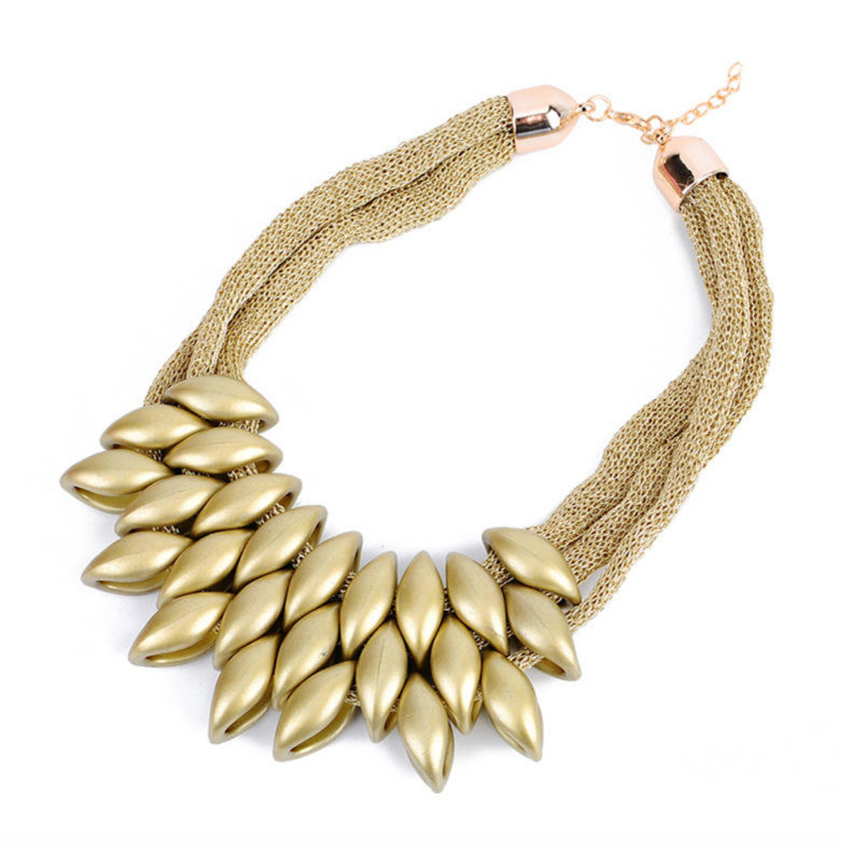 Magnificent Plated Statement Necklace for Women – Chic Short Collar Jewelry with Modern Glamour