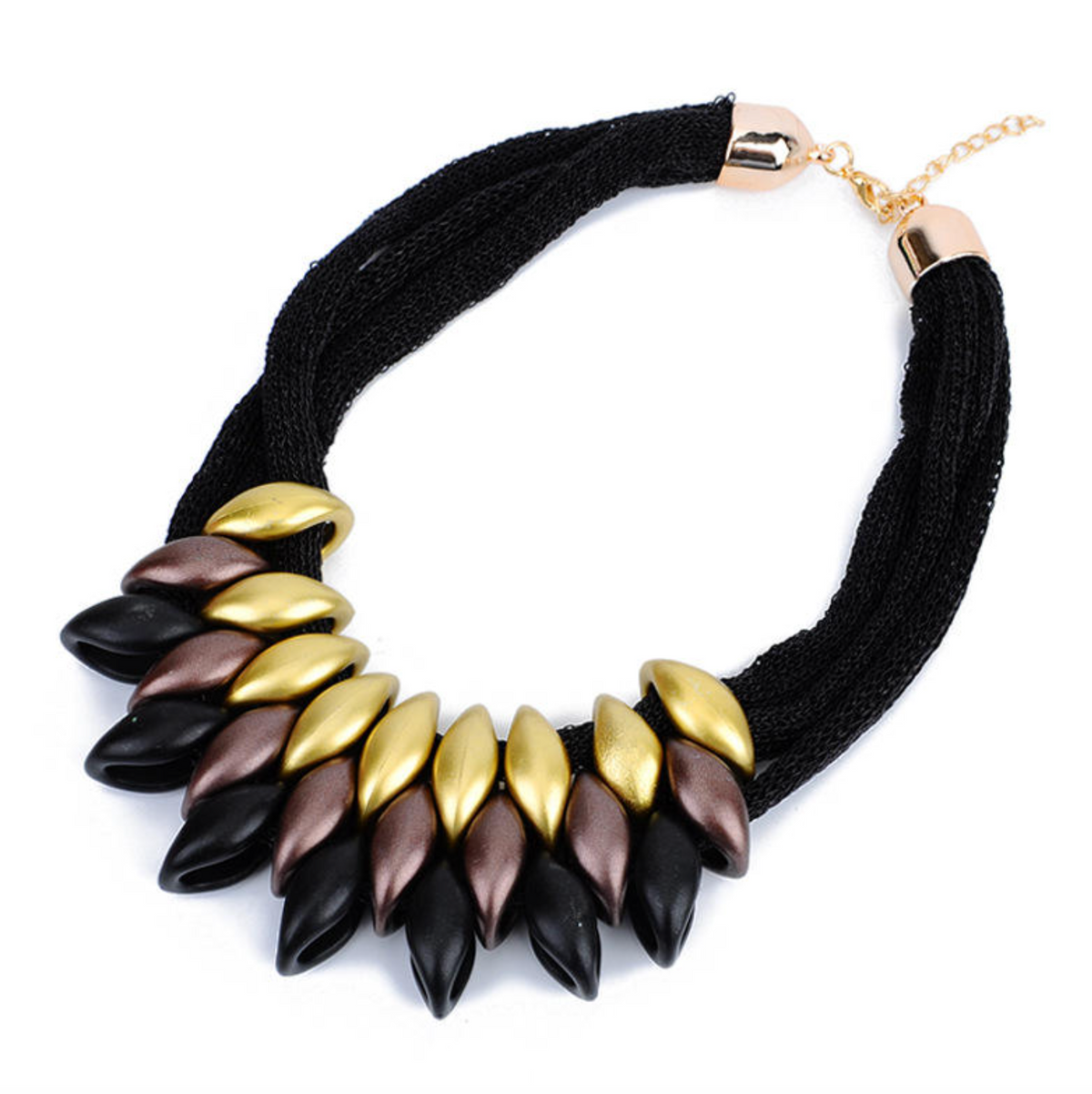 Magnificent Plated Statement Necklace for Women – Chic Short Collar Jewelry with Modern Glamour