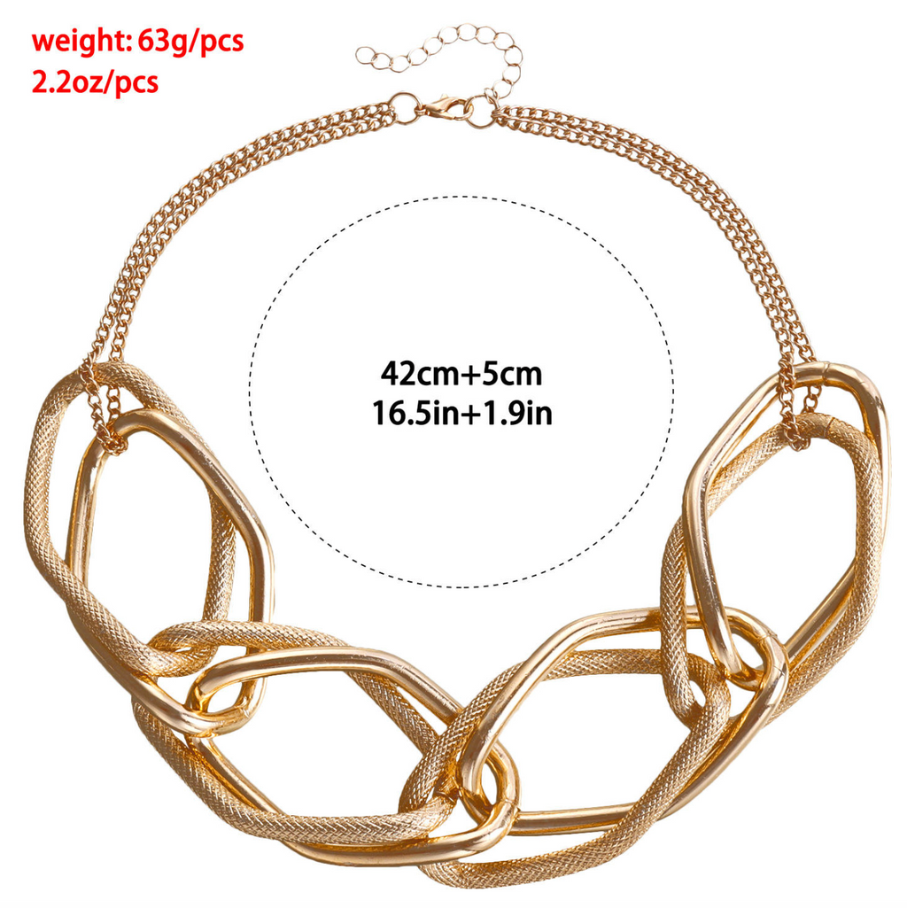 Bold Thick Chain Necklace for Women – Hip Cool Statement Jewelry with Modern Edge
